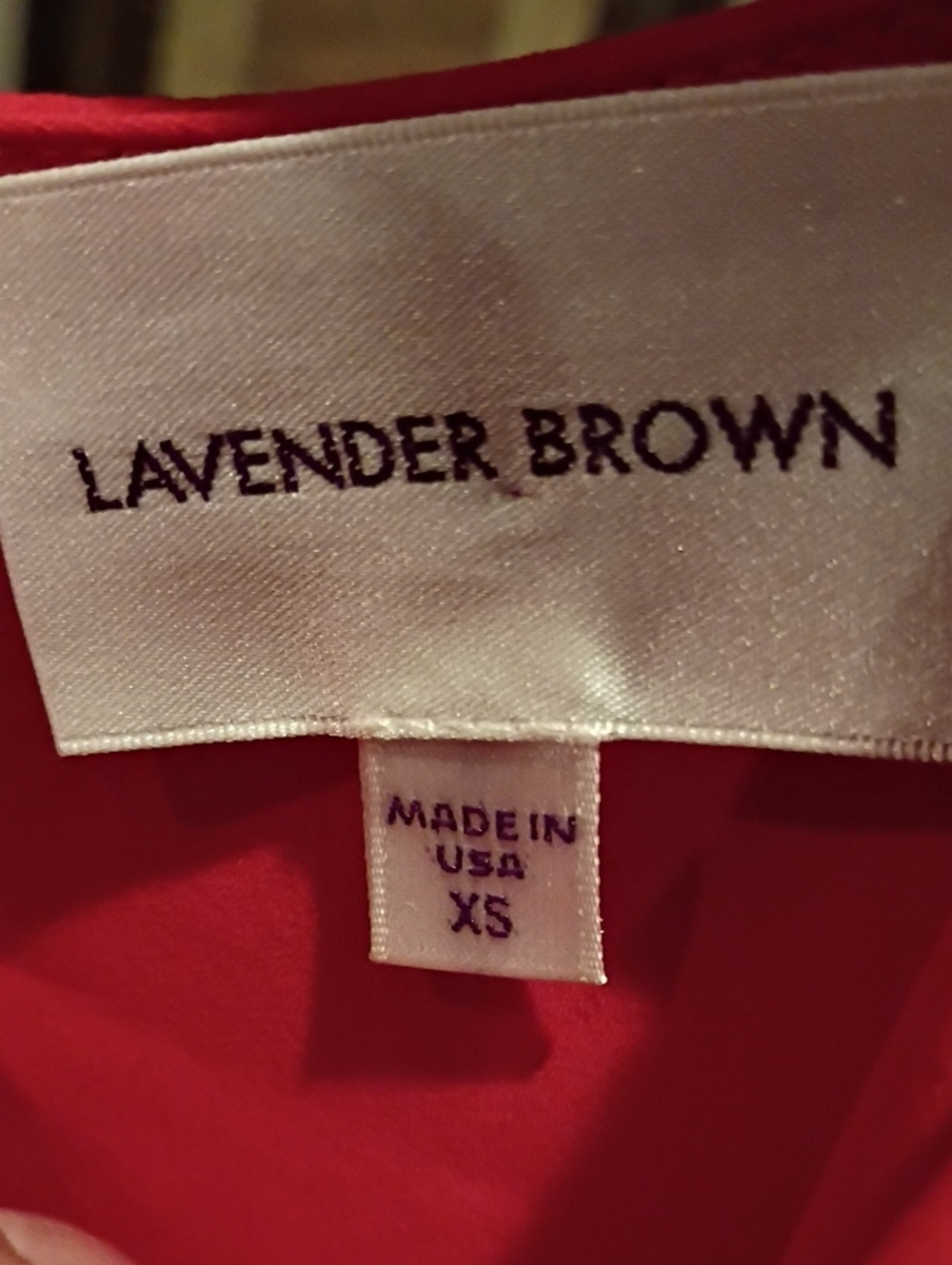 Lavender Brown Beautiful Red Dress/Skorts w Draped Neckline & Pleated Shoulders